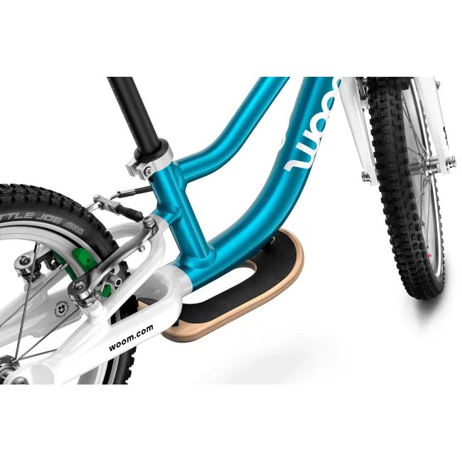 Bicicleta copii Woom 1 Go Plus cu roti 14" albastru Metallic Blue