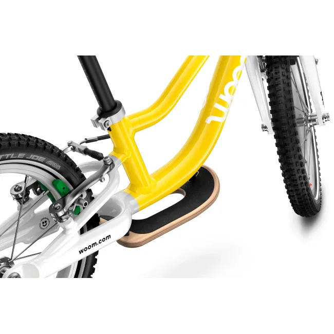 Bicicleta copii Woom 1 Go Plus cu roti 14" galben Vibrant Yellow