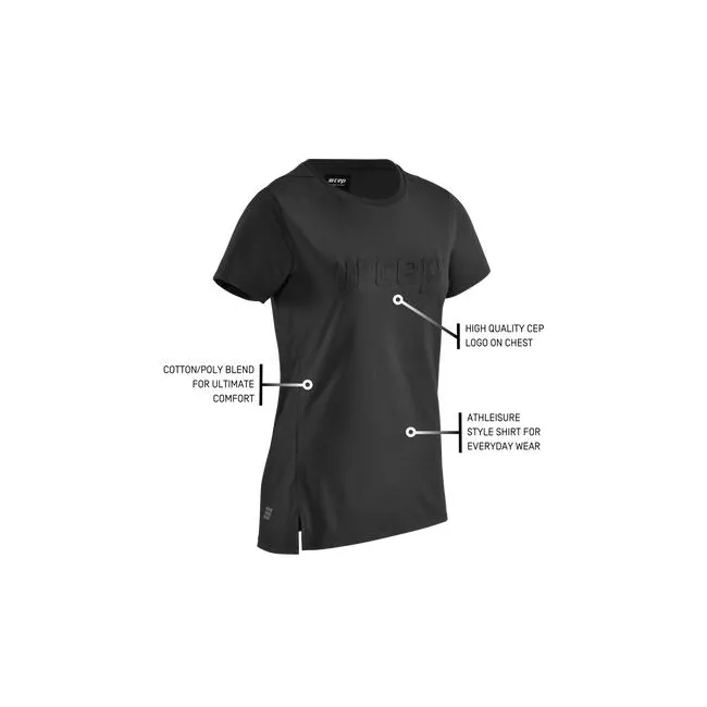 CEP - tricou tehnic - crew shirt short sleeve - black