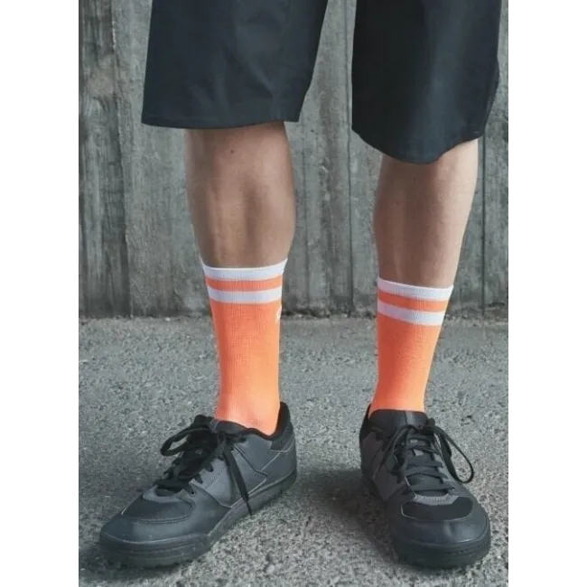 POC - sosete ciclism - Lure MTB - Zink Orange I Hydrogen White