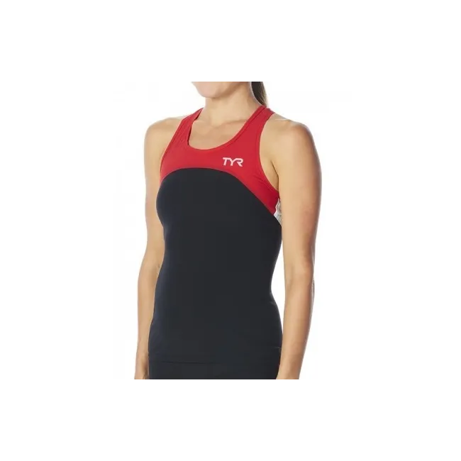 TYR - Maiou Triathlon pentru femei - negru rosu