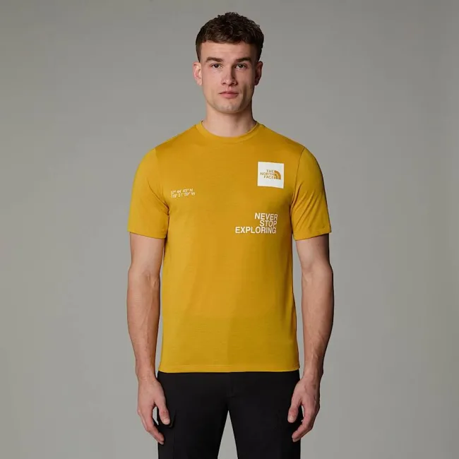 The North Face - tricou - M Mountain Foundation Coordinates - Galben