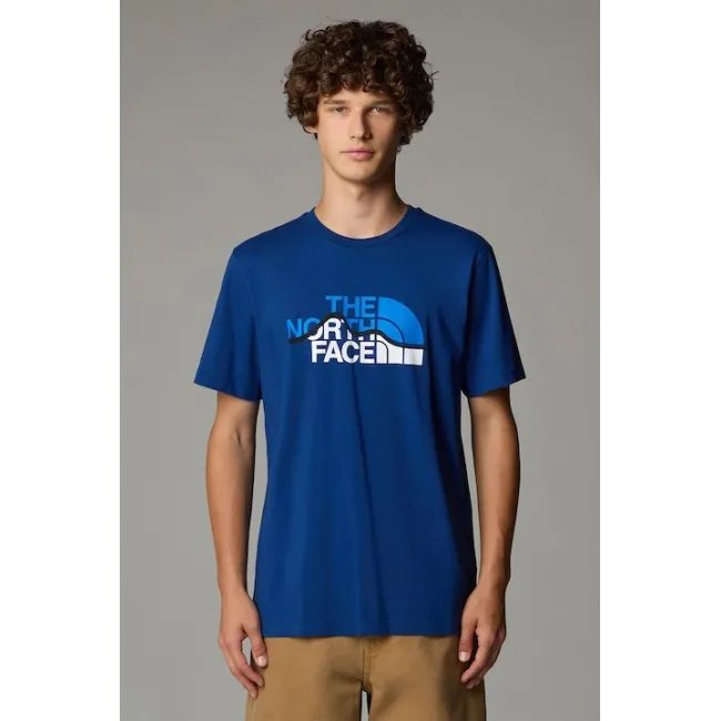 The North Face - tricou - M Mountain Line - Albastru
