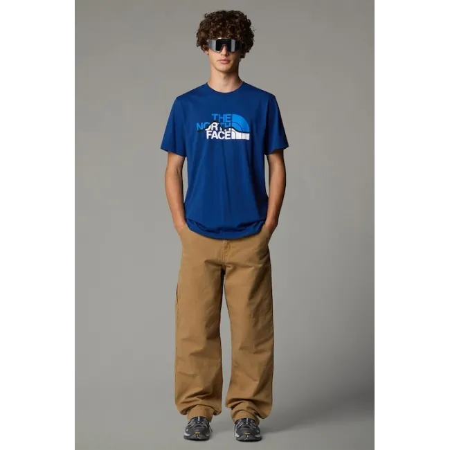 The North Face - tricou - M Mountain Line - Albastru