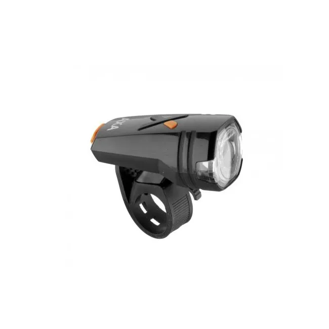 AXA - Lumini bicicleta fata (far fata) Greenline, 30 lux USB, 1 led - negru