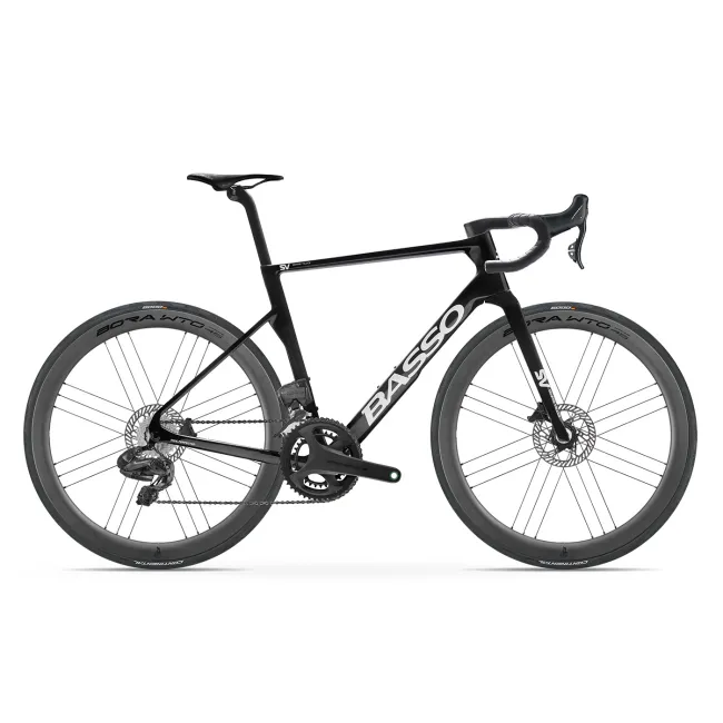 Bicicletă șosea Basso SV Campagnolo Super Record S - Pure Black