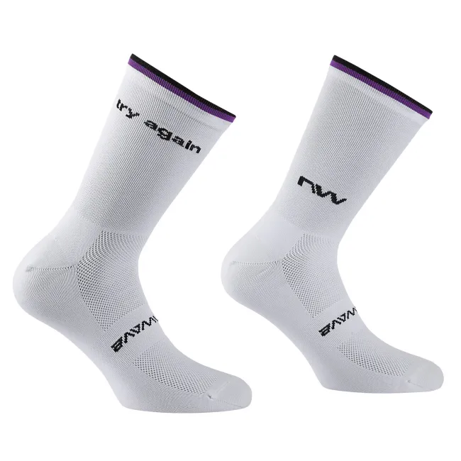 Northwave - sosete ciclism - TRY Again Sock - White