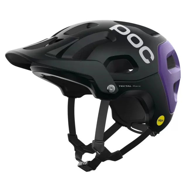 POC - casca MTB - Tectal Race Mips - Uranium Black I Sapphire Purple Metallic Matt