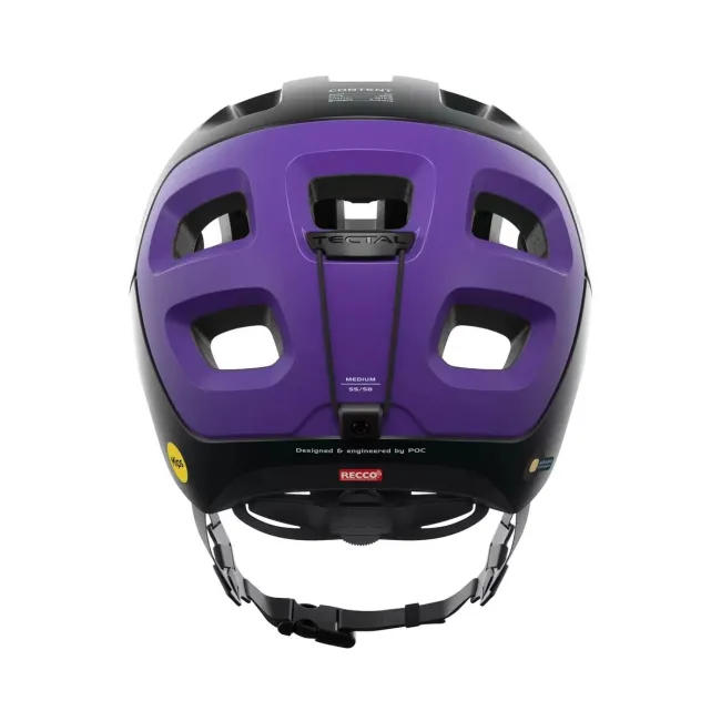 POC - casca MTB - Tectal Race Mips - Uranium Black I Sapphire Purple Metallic Matt