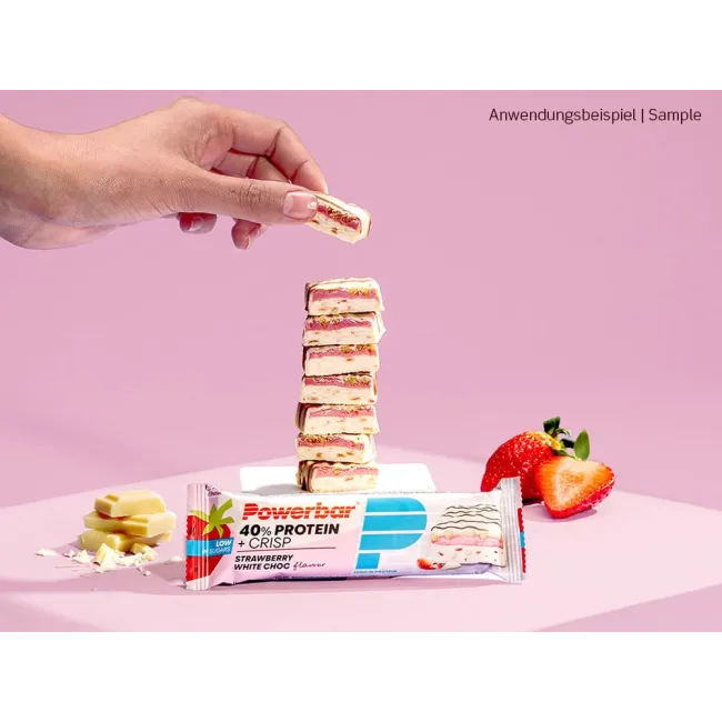 Powerbar - baton proteic - Protein+ 40% - capsuni ciocolata alba - 40g