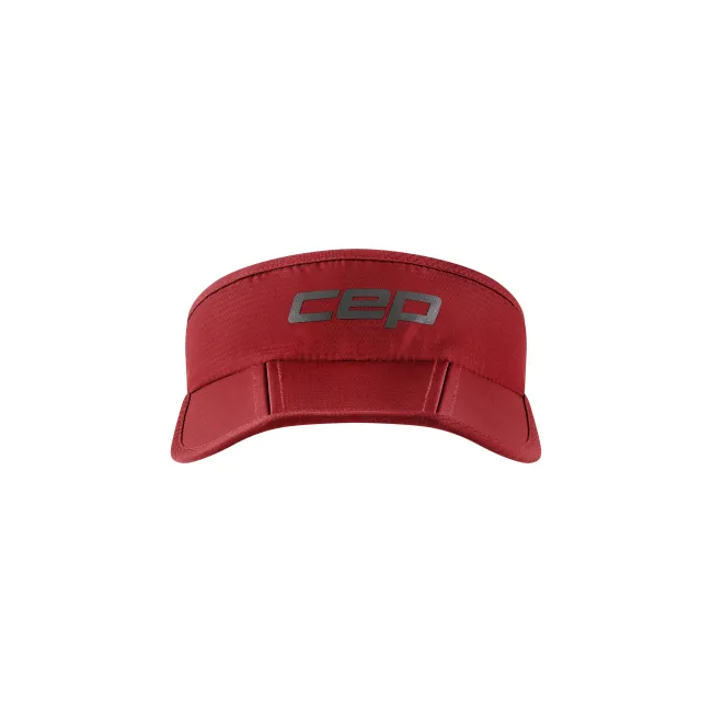 CEP - vizor - run foldable visor - burgundy