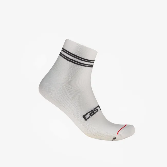 Castelli - sosete ciclism - Anima 7 Sock - alb