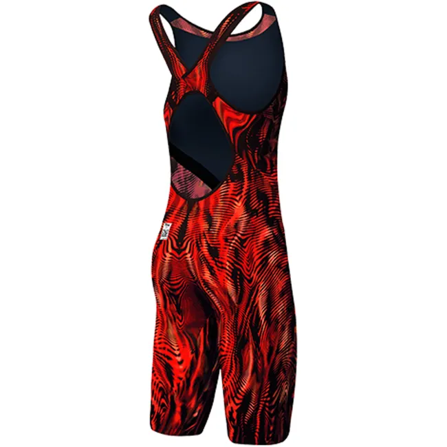 TYR - costum tehnic inot femei - Venzo Open Back - rosu