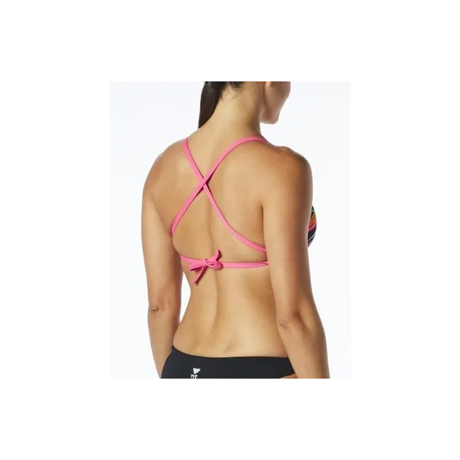 TYR -  bustiera - Top Ravana Crosscut Tieback - black multi