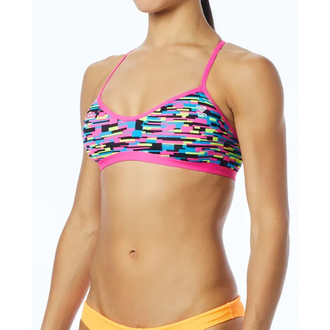 TYR - bustiera - Drift Trinity Top - albastru roz