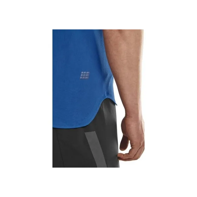 CEP - tricou tehnic femei - the run shirt short sleeve v4 - blue