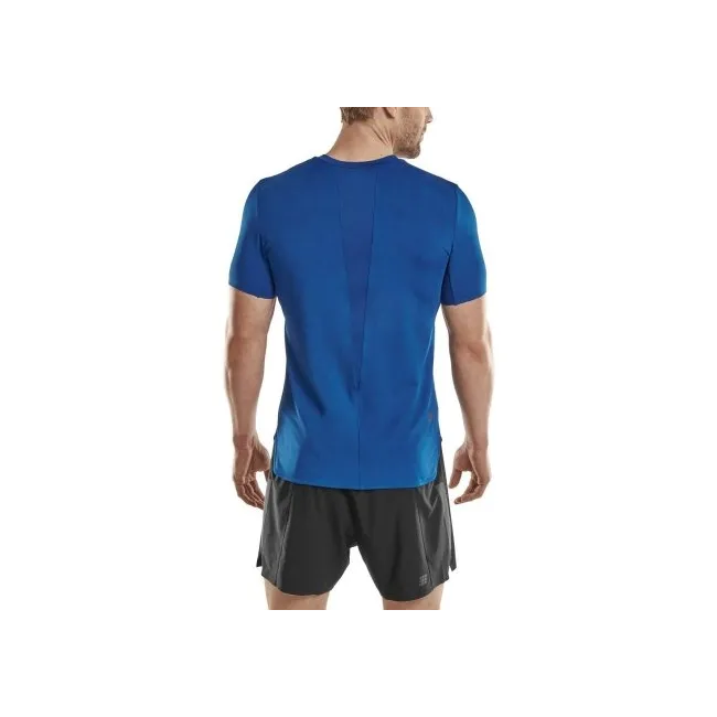 CEP - tricou tehnic femei - the run shirt short sleeve v4 - blue
