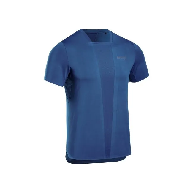 CEP - tricou tehnic femei - the run shirt short sleeve v4 - blue