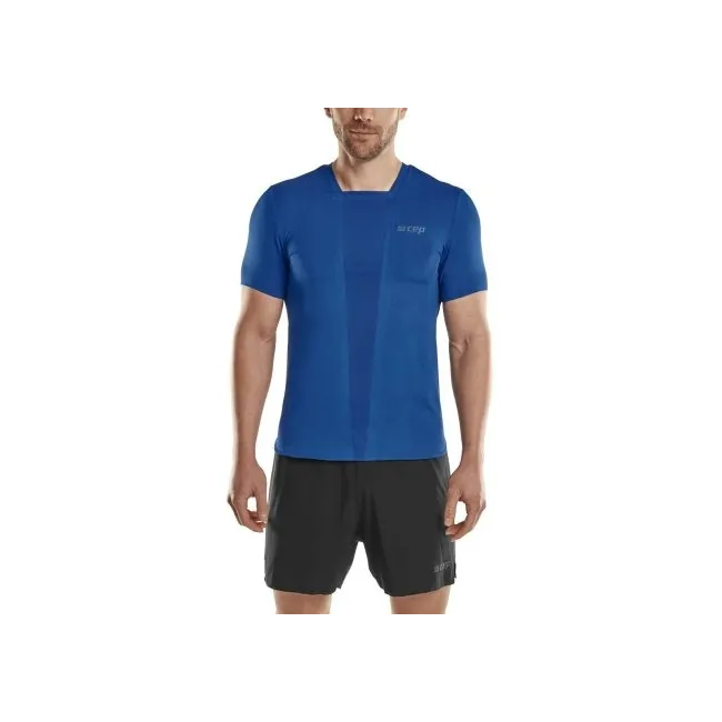 CEP - tricou tehnic femei - the run shirt short sleeve v4 - blue