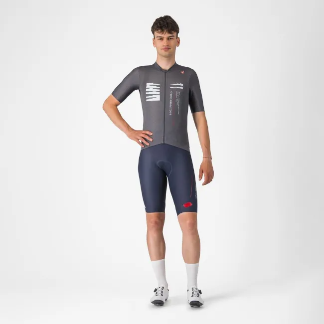 Castelli - tricou ciclism maneca scurta tailored fit - Espresso R--A/D Jersey - gri inchis Smokey