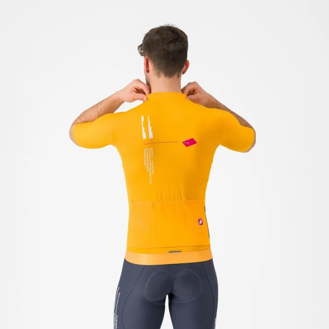 Castelli - tricou ciclism maneca scurta tailored fit - Espresso R--A/D Jersey - portocaliu