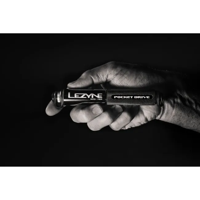 Lezyne - mini pompa - Hand Pump CNC Pocket Drive - 160 psi | 11 bar - negru