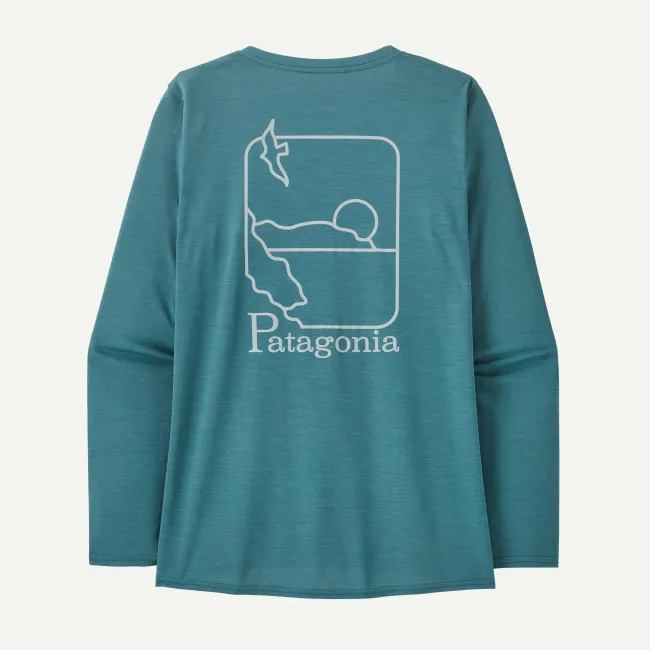 Patagonia - bluza - W Capilene Cool Daily Graphic Waters - Albastru
