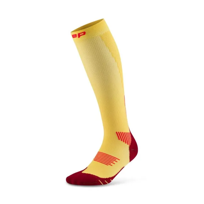 CEP - sosete compresie inalte - run socks tall 5.0 - marigold | burgundy