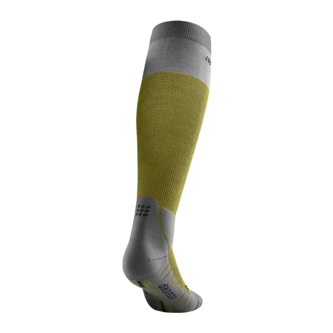 CEP - sosete compresie medii - hiking light merino socks W - olive | grey