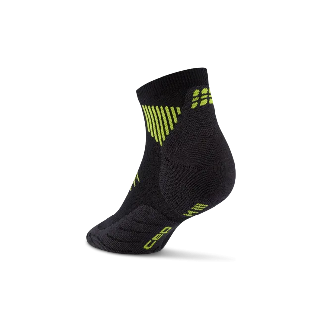 CEP - sosete compresie peste glezna - core run low cut 5.0 - black I lime