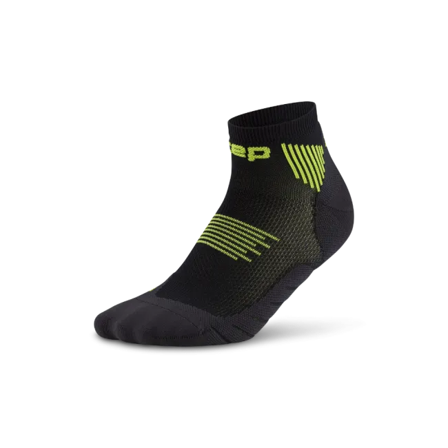 CEP - sosete compresie peste glezna - core run low cut 5.0 - black I lime