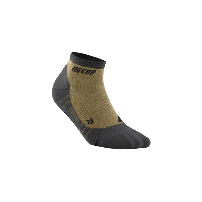 CEP - sosete compresie peste glezna - hiking light merino low-cut socks W - sand | grey