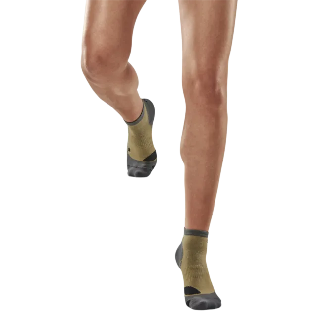 CEP - sosete compresie peste glezna - hiking light merino low-cut socks W - sand | grey