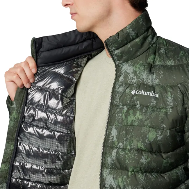 Columbia - Geaca Barbati Columbia Powder Lite II Printed - verde