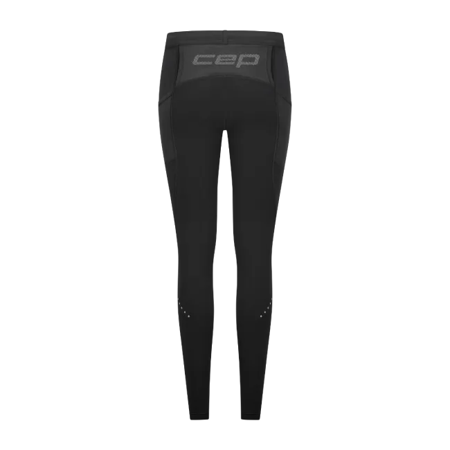 CEP - colanti compresie lungi de alergare dama - Pro Run Tights Cargo - black