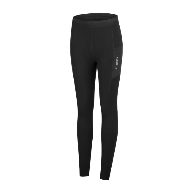CEP - colanti compresie lungi de alergare dama - Pro Run Tights Cargo - black