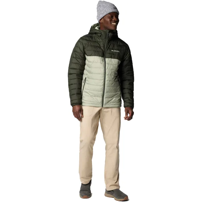 Columbia - Geaca Barbati Columbia Powder Lite II Hooded - verde