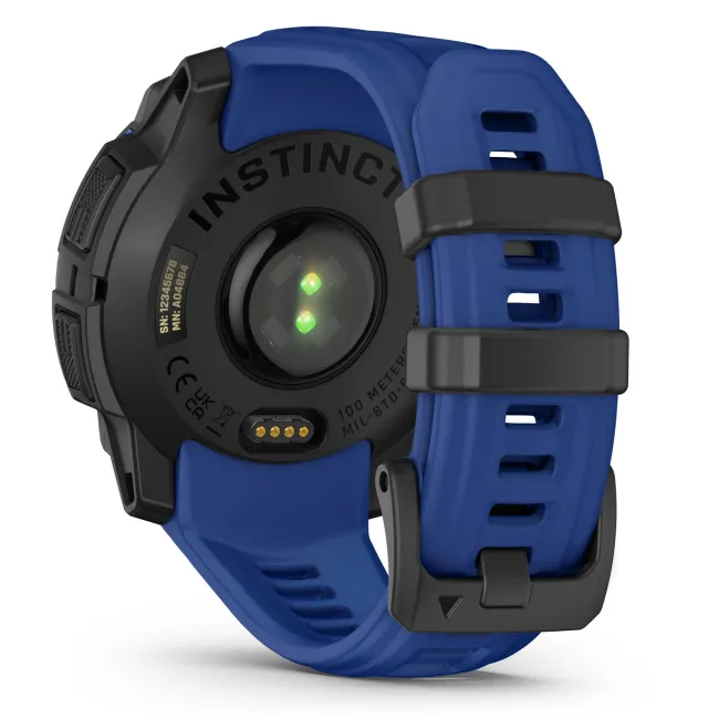 Garmin INSTINCT 3 - 45 mm AMOLED negru cu curea albastru inten | neagră - smartwatch robust cu GPS