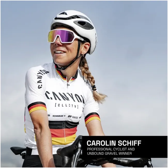 Ochelari de soare electro fotocromatici React Swiss REV NOVA - lentila mov si rama alba - masura M