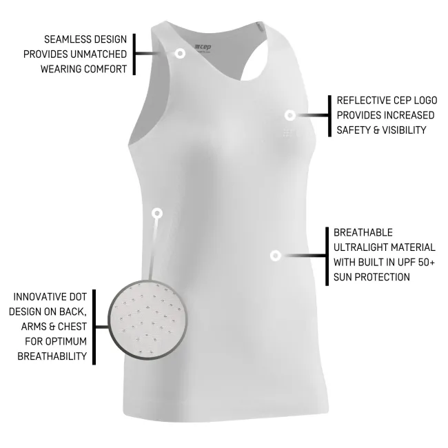 CEP - maiou tehnic - ultralight tank top - white