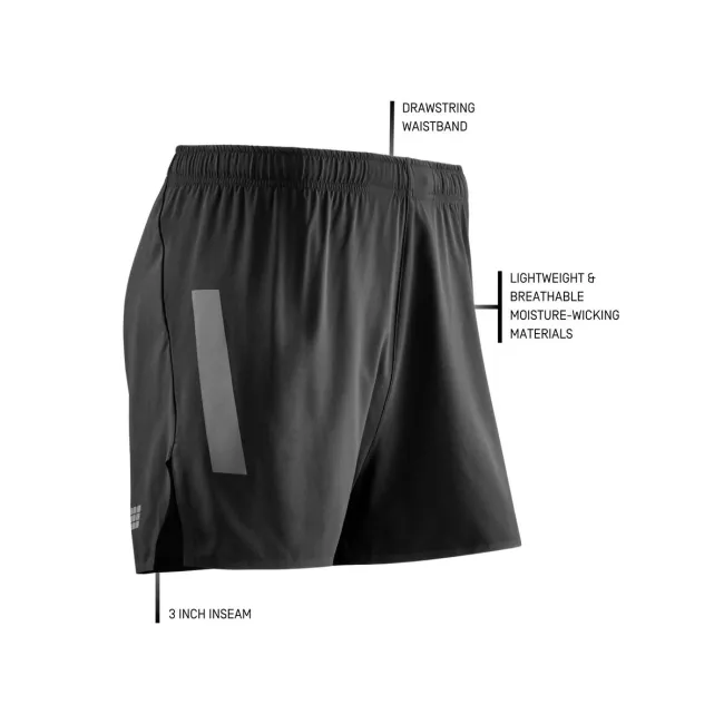 CEP - pantaloni scurti - race loose fit shorts - black