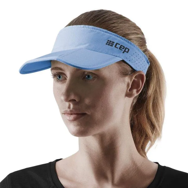 CEP - vizor alergare unisex Running Visor - albastru deschis sky