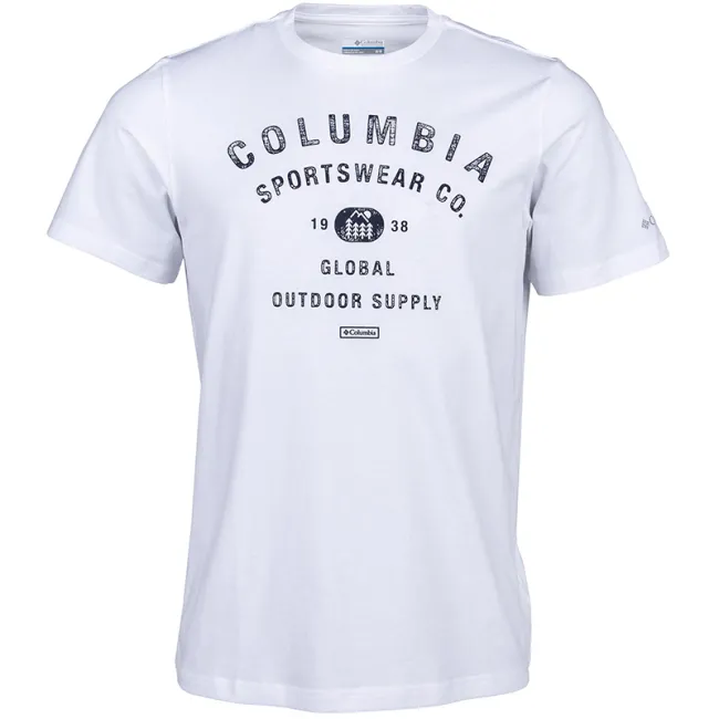 Columbia - Tricou Barbati Columbia Path Lake Graphic Tee II - alb