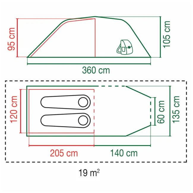 Cort Cort Coleman Cortes 2 Albastru - 2000035208