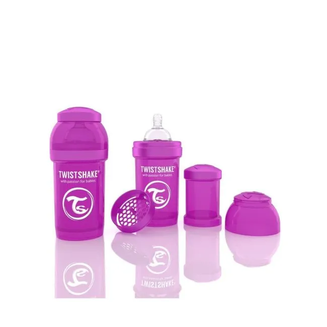 Biberon Anticolici Twistshake 180 Ml, Mov