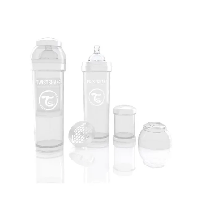Biberon Anticolici Twistshake 330 Ml - Alb