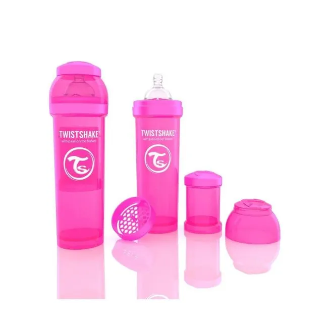 Biberon Anticolici Twistshake 330 Ml - Roz