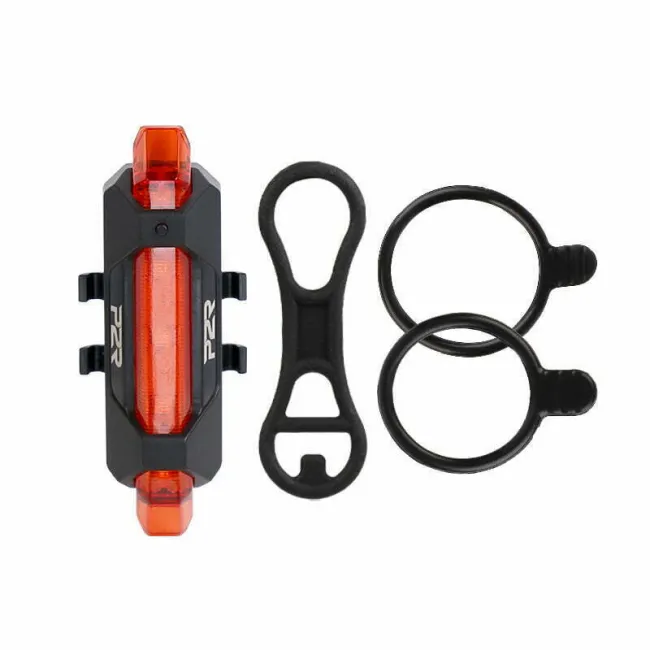 Set Lumini Bicicleta P2R NITION 10C USB, Acumulator Li-Pol, Negru
