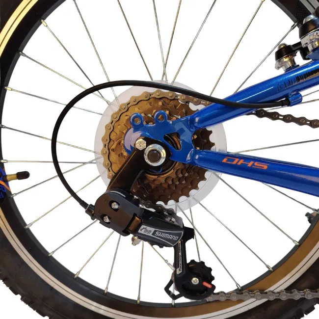 Bicicleta Copii DHS Sonic - 20 Inch, Albastru-Portocaliu