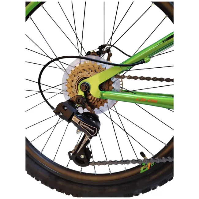 Bicicleta Copii DHS Sonic FS Disc - 24 inch, Verde